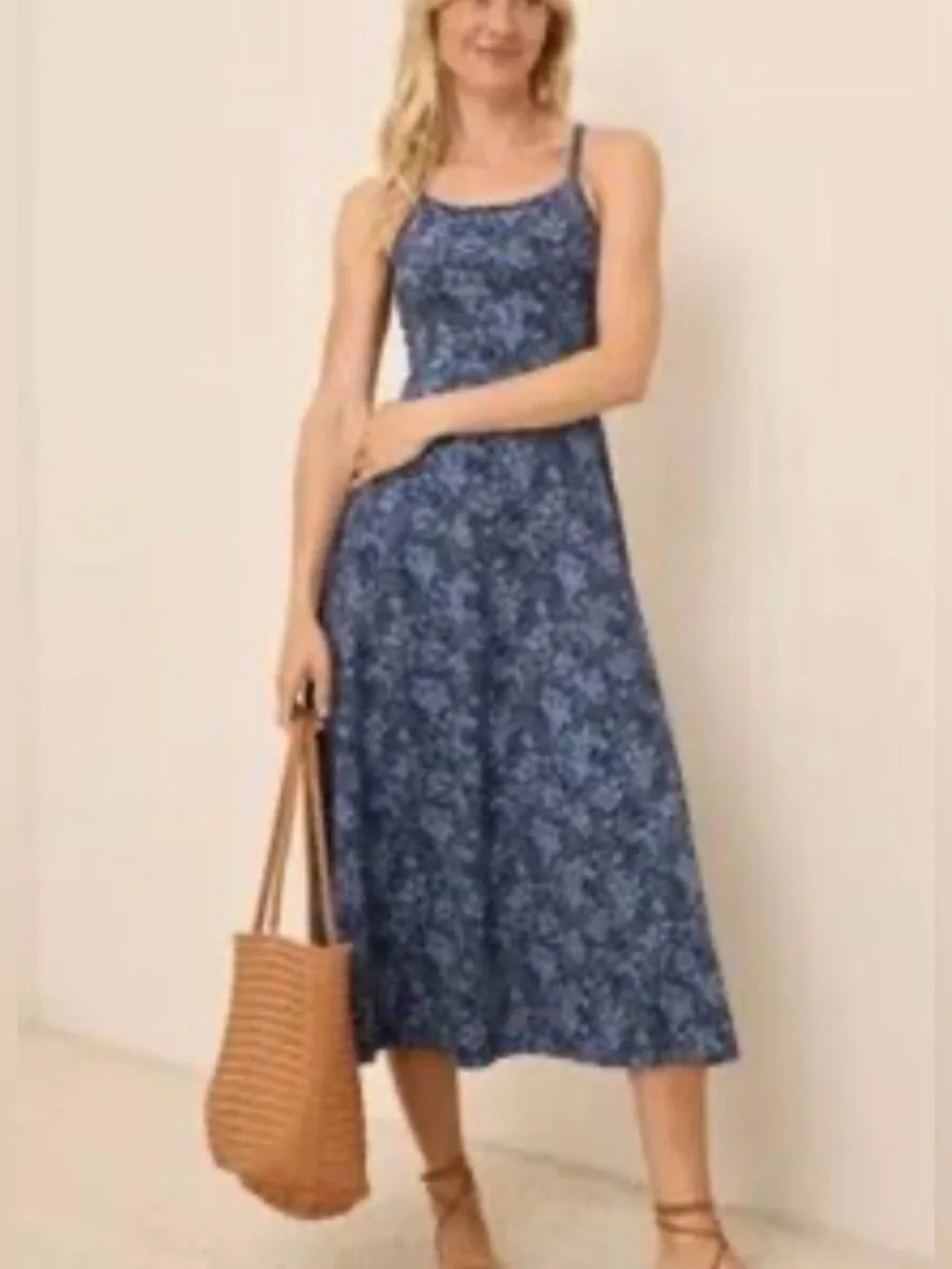 Pact Fit & Flare Midi Dress Floral
Blue Cotton XS - Picture 1 of 6
